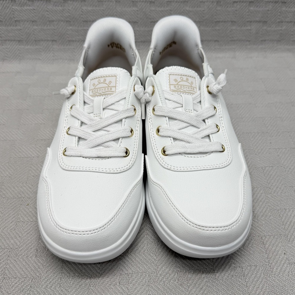 Skechers Slip-ins BOBS Skip Cute Keep It Classic‎ Womens Size 6.5 White 114812 - Picture 2 of 8